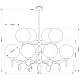 Подвесная люстра Kutek Dimaro DIM-ZW-8+4(Z)