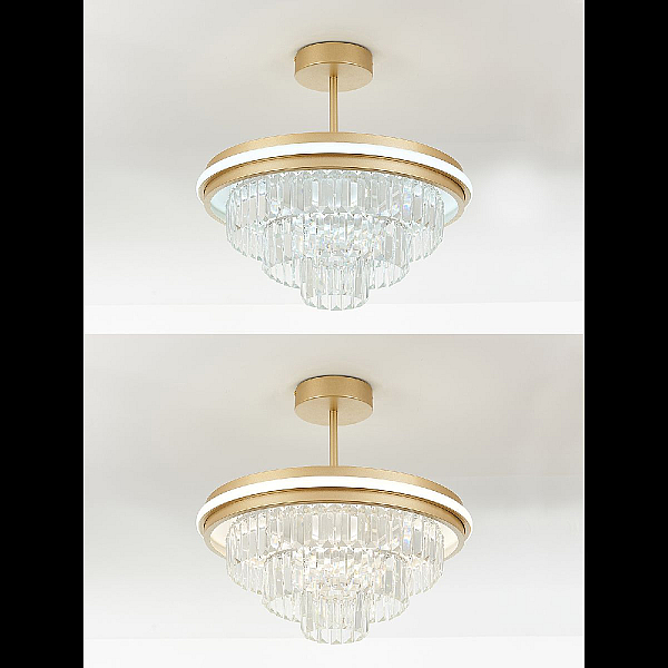 Люстра на штанге Natali Kovaltseva Crystal LED LAMPS 81115/3C