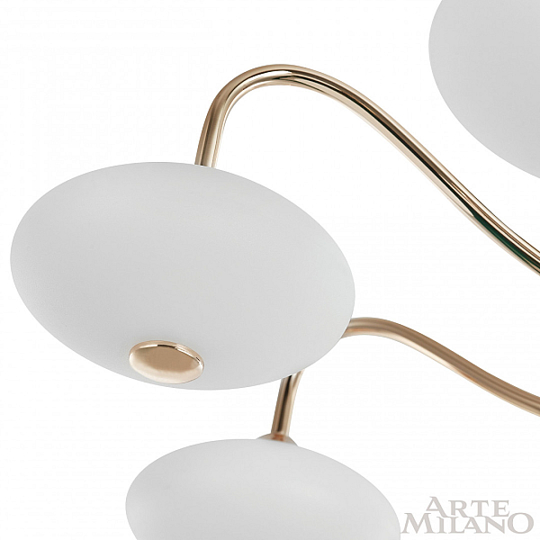 Потолочная светодиодная люстра Arte Milano Neapol73908 273908/6 BK/GD