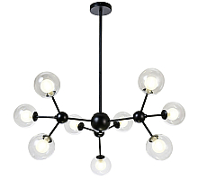 Люстра на штанге Natali Kovaltseva VENTI 81422/8C BLACK