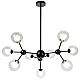 Люстра на штанге Natali Kovaltseva VENTI 81422/8C BLACK