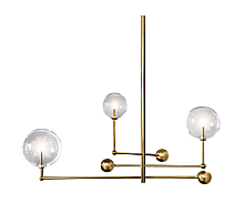 Люстра на штанге Delight Collection Globe Mobile KG0835P-3 brass