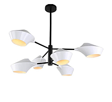 Подвесная люстра Lumina Deco Romina LDP 6037-6 WT+BK