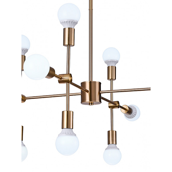 Люстра на штанге Natali Kovaltseva LOFT LUX 75130/8C GOLD