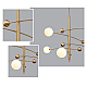 Люстра на штанге Delight Collection Globe Mobile 10215P/5 brass