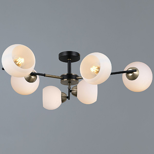 Потолочный светильник ILLUMICO IL0469-6CSQ-24 BK AB LIBRA