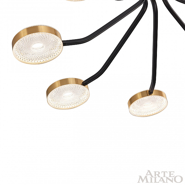 Люстра на штанге Arte Milano Ferrara 276079/8 BK/GD