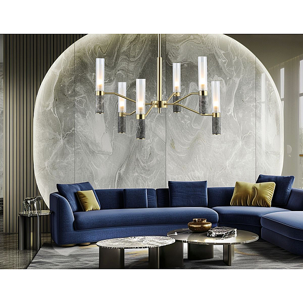 Люстра на штанге Ambrella Light High Light Ceramo Modern LH53353
