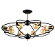 Потолочная люстра Arte Lamp Glasgow A1963PL-8BK