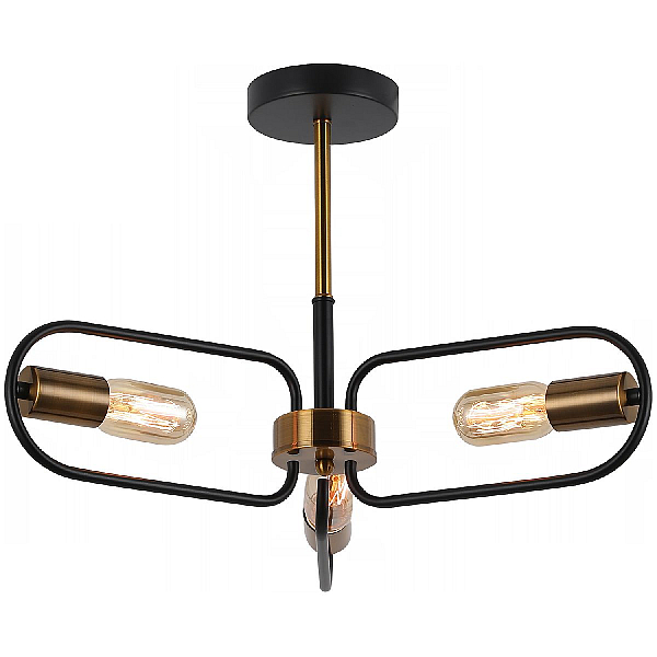 Потолочная люстра Illumico IL8253-3COU-79 BK GD