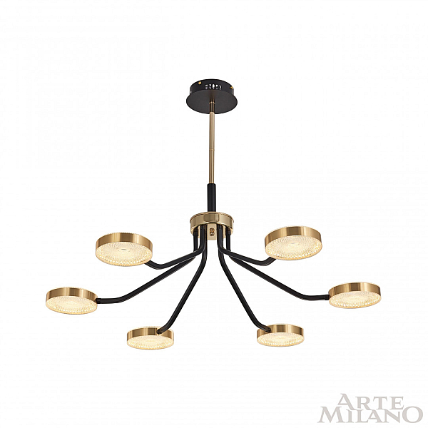 Люстра на штанге Arte Milano Ferrara 276079/6 BK/GD