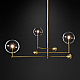 Люстра на штанге Delight Collection Globe Mobile KG0835P-3 brass