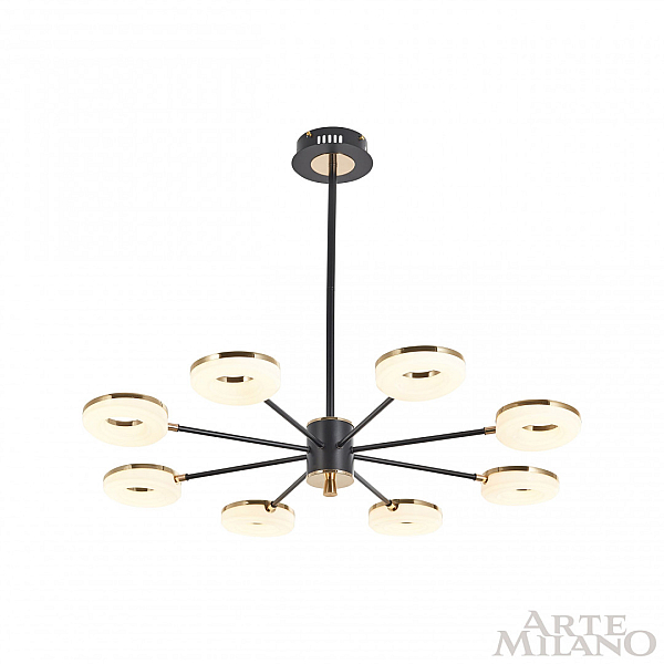 Люстра на штанге Arte Milano Ferrara 277499/8 BK/GD