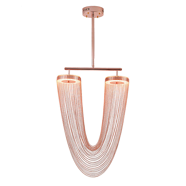 Люстра на штанге Delight Collection Otero 8608P copper