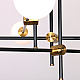 Люстра на штанге Delight Collection Bistro Globe 9389P/9 black/gold