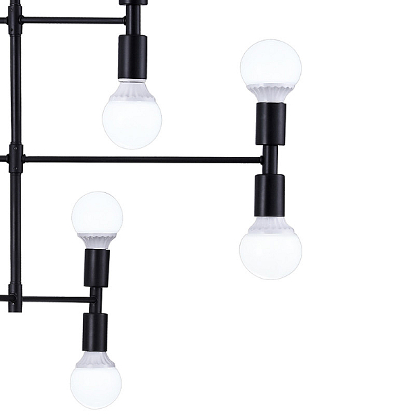 Подвесная люстра Natali Kovaltseva Loft Lux 75129/12C Black