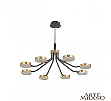 Люстра на штанге Arte Milano Ferrara 276079/8 BK/GD