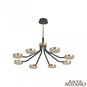 Люстра на штанге Arte Milano Ferrara 276079/8 BK/GD