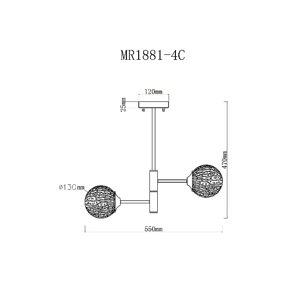 Потолочная люстра MyFar Camilla MR1881-4C