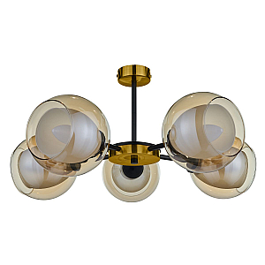 Люстра на штанге 33Lab.studio CHN800S.05.17BL.PA-S12AM