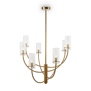 Люстра на штанге Maytoni Arco MOD223PL-08BS