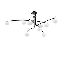 Люстра на штанге Delight Collection 8119P/9 black