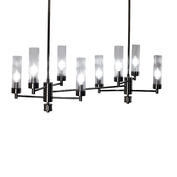 Люстра на штанге AM Group INDIGO SPL8 PEARL BLACK