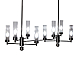Люстра на штанге AM Group INDIGO SPL8 PEARL BLACK