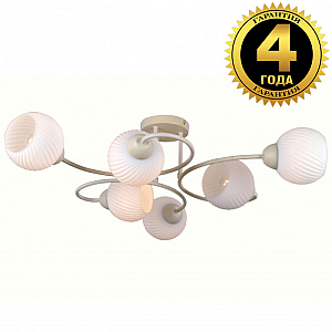 Люстра на штанге Natali Kovaltseva 81400/6C BEIGE GOLD