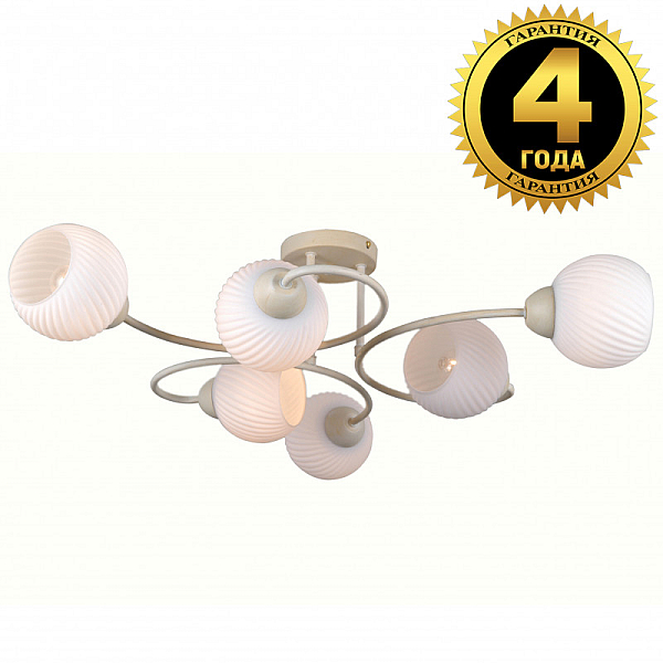 Люстра на штанге Natali Kovaltseva 81400/6C BEIGE GOLD