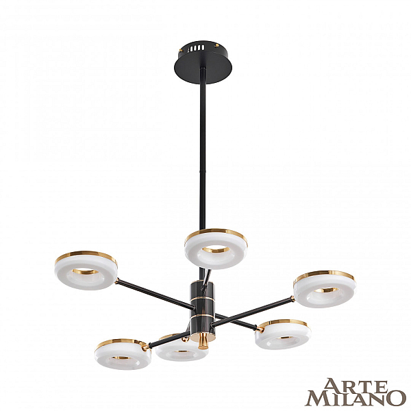Люстра на штанге Arte Milano Ferrara 276699/6 BK/GD