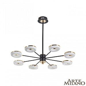 Люстра на штанге Arte Milano Ferrara 277499/8 BK/GD