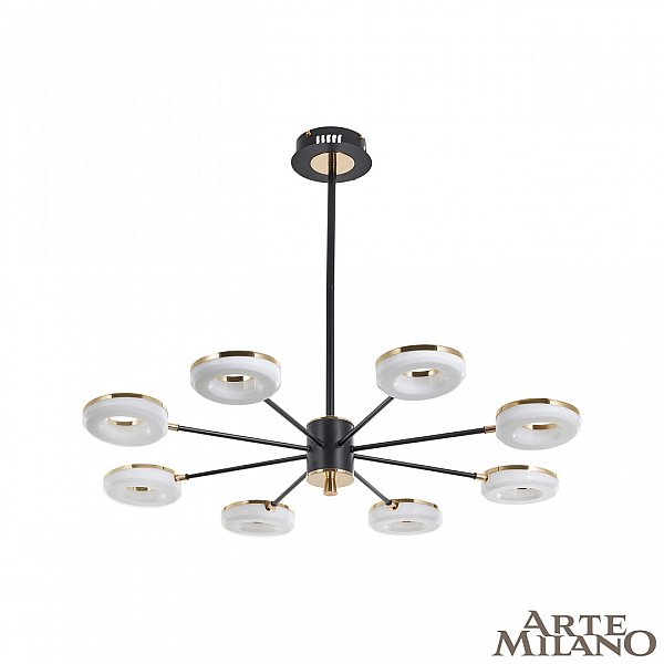 Люстра на штанге Arte Milano Ferrara 277499/8 BK/GD