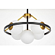 Подвесная люстра Lumina Deco Donzano LDP 8034-5 BK+WT