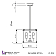 Подвесная люстра Lumina Deco Waldorf LDP 1140-4 BK+MD