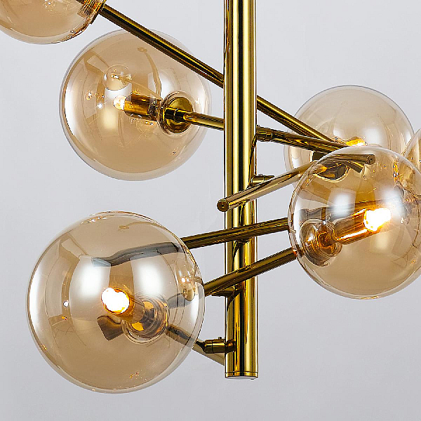 Люстра на штанге Delight Collection Globe Mobile MX19009070-6B gold