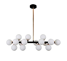 Подвесная люстра Lumina Deco Marsiada LDP 6033-16 BK+GD