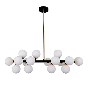 Подвесная люстра Lumina Deco Marsiada LDP 6033-16 BK+GD