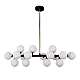 Подвесная люстра Lumina Deco Marsiada LDP 6033-16 BK+GD