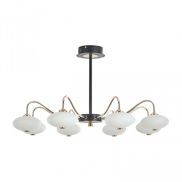 Потолочная светодиодная люстра Arte Milano Neapol73908 273908/8 BK/GD