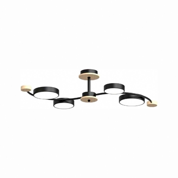 Люстра на штанге LED4U L3206-800 BK Люстра на штанге LED4U L3206-800 BK