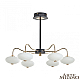 Потолочная светодиодная люстра Arte Milano Neapol73908 273908/6 BK/GD