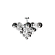 Люстра на штанге Garda Decor K2KG1275P-16