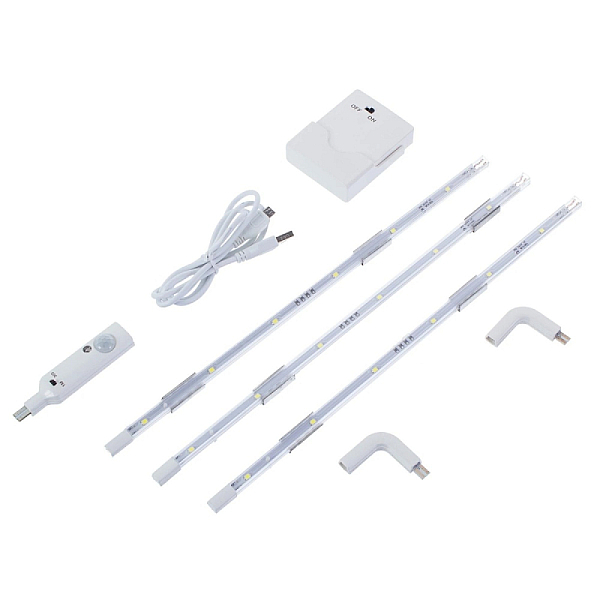 Мебельный светодиодный светильник Uniel ULM-F42-3W/4200K Sensor IP20 White UL-00002889
