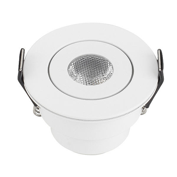 Встраиваемый мебельный светильник Arlight LTM-R52-3W Warm3000 (Белый, 30 deg, 230V) (IP40 Металл) 015393(1)
