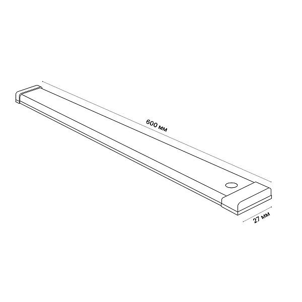Мебельный светильник Uniel ULI-F49-8W/4200K SENSOR IP40 SILVER UL-00011967