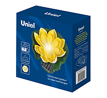 Светильник на солнечной батарее Uniel USL-S-827/PT060 YELLOW WATERLILY UL-00011600