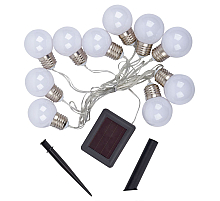 Садовая гирлянда на солнечной батарее Uniel USL-S-126/PT1800 FROST BULBS UL-00012697