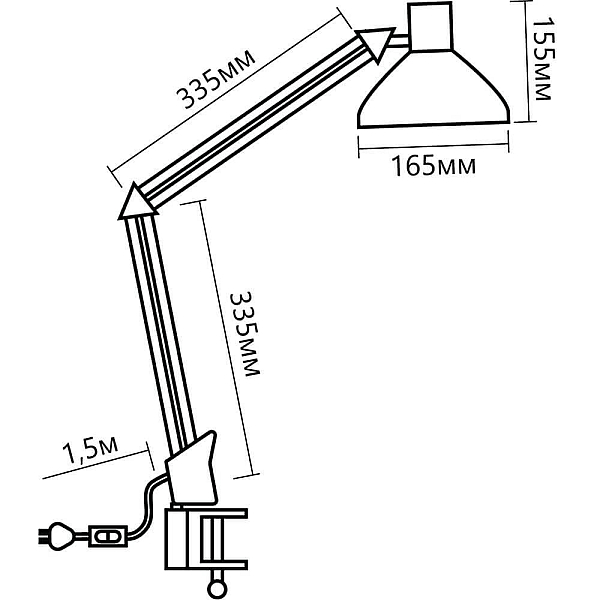 Настольная лампа Uniel TLD-524 White/LED/500Lm/4500K/Dimmer 10610