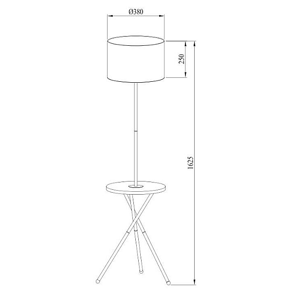 Торшер Arte Lamp Combo A2070PN-1BK